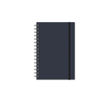 Notebook with Graph Paper, Navy Matte Journal, JournalBooks®, Wirebound Journal